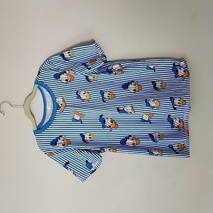 Wild Rich Kids Donald Duck Stripes T Shirt Size 12 EUC